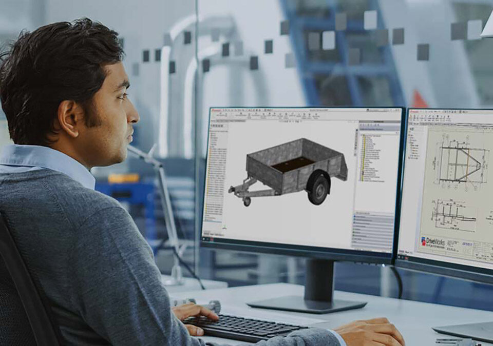 an engineering using Driveworks for SOLIDWORKS automation